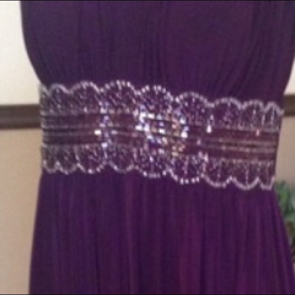 🛍 HP 7/29/19👛David's Bridal Dress, Eggplant - Picture 7 of 7